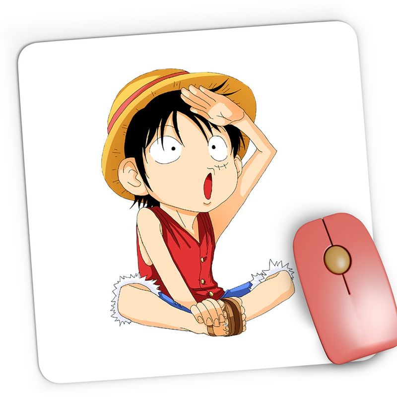 PC, gaming si accesorii - Periferice PC - Mousepad - Mousepad Gaming One Piece Monkey D Luffy Minecraft Pirate, 21x19 cm - Infinity.ro