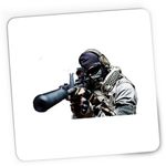 PC, gaming si accesorii - Periferice PC - Mousepad - Mousepad Gaming Call of Duty Sniper War Army, 21x19 cm - Infinity.ro
