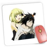 PC, gaming si accesorii - Periferice PC - Mousepad - Mousepad Gaming Death Note L Detectiv Misa Amane Codite, 21x19 cm - Infinity.ro