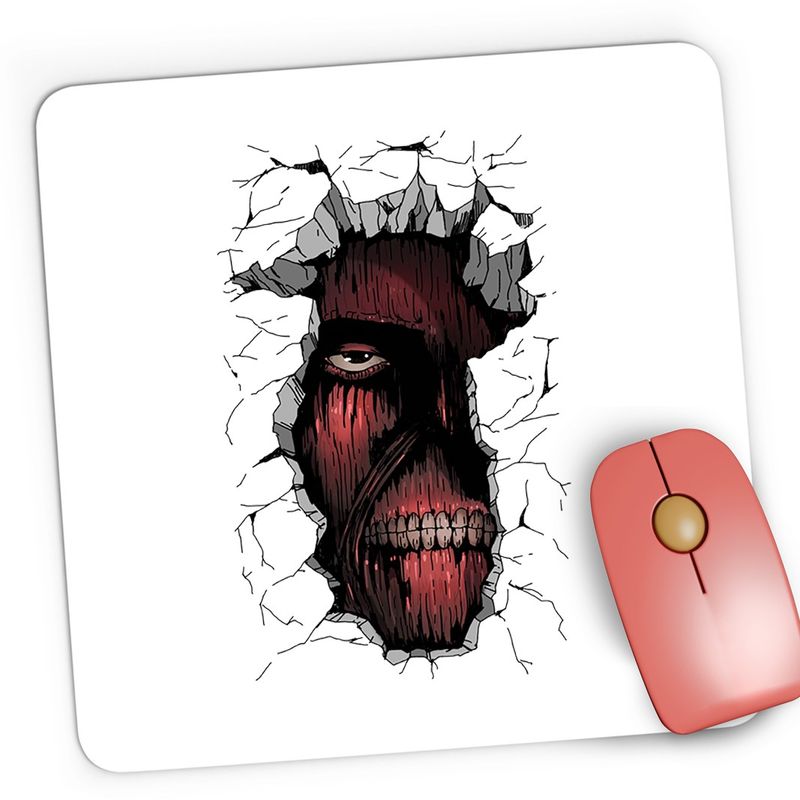 PC, gaming si accesorii - Periferice PC - Mousepad - Mousepad Gaming Attack on Titan Wall Anime Manga, 21x19 cm - Infinity.ro