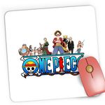PC, gaming si accesorii - Periferice PC - Mousepad - Mousepad Gaming One Piece Straw Hat Pirates All Crew Members, 21x19 cm - Infinity.ro