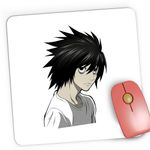 PC, gaming si accesorii - Periferice PC - Mousepad - Mousepad Gaming L Detective Death Note Craciun Love Gift Anime, 21x19 cm - Infinity.ro
