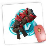 PC, gaming si accesorii - Periferice PC - Mousepad - Mousepad Gaming Primal SMG V-Bucks Fortnite, 21x19 cm - Infinity.ro