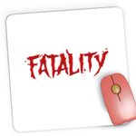 PC, gaming si accesorii - Periferice PC - Mousepad - Mousepad Gaming Mortal Kombat Fatality Ultimate Trilogy Logo, 21x19 cm - Infinity.ro