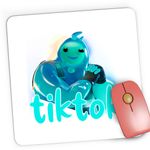 PC, gaming si accesorii - Periferice PC - Mousepad - Mousepad Gaming Rippley Fortnite Tiktok, 21x19 cm - Infinity.ro