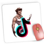 PC, gaming si accesorii - Periferice PC - Mousepad - Mousepad Gaming Wolverine Logan X Men TikTok Tik Tok, 21x19 cm - Infinity.ro