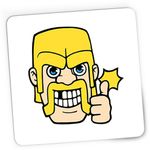 PC, gaming si accesorii - Periferice PC - Mousepad - Mousepad Gaming Clash of Clans Barbarian Royale, 21x19 cm - Infinity.ro