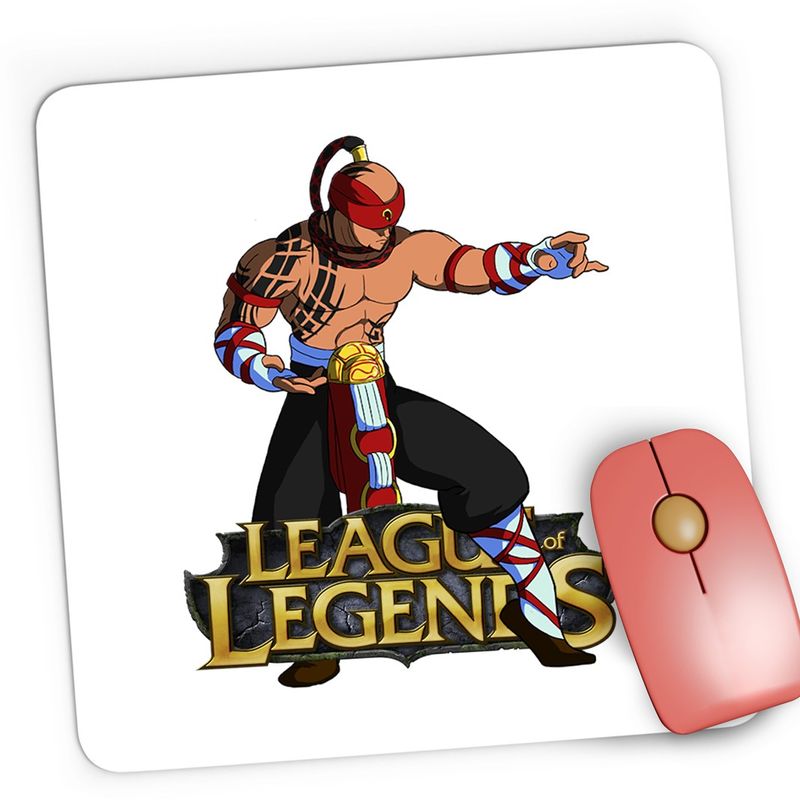 PC, gaming si accesorii - Periferice PC - Mousepad - Mousepad Gaming Lee Sin League of Legends LoL Muay Thai, 21x19 cm - Infinity.ro