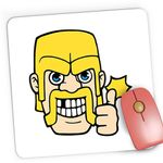 PC, gaming si accesorii - Periferice PC - Mousepad - Mousepad Gaming Clash of Clans Barbarian Royale, 21x19 cm - Infinity.ro