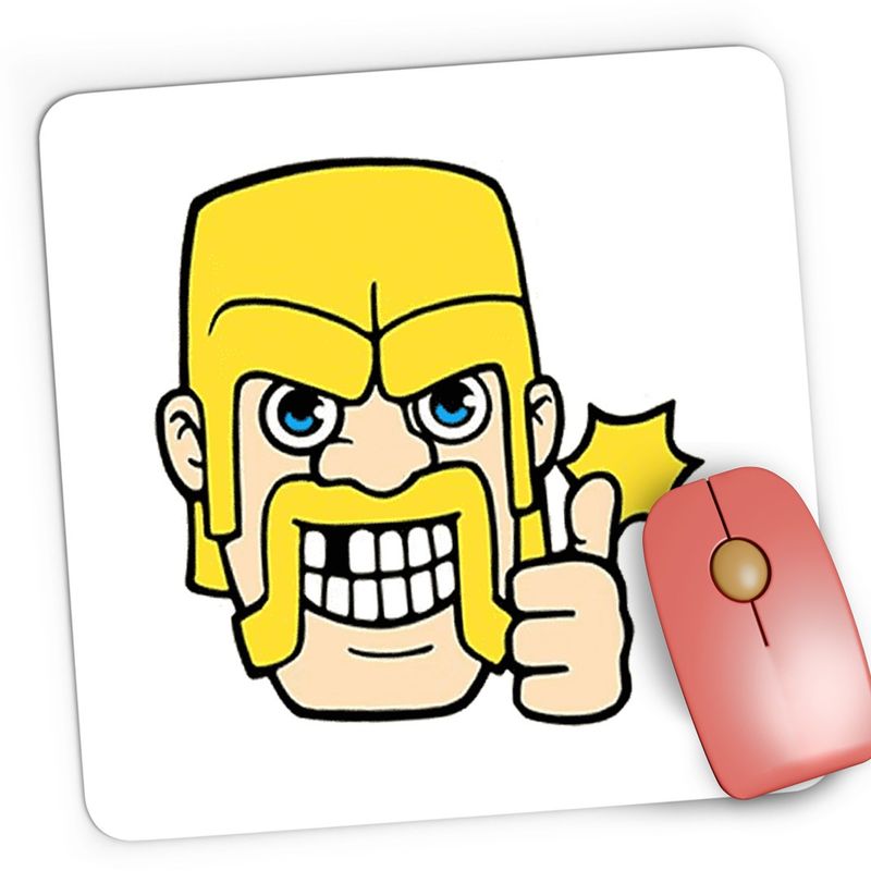 PC, gaming si accesorii - Periferice PC - Mousepad - Mousepad Gaming Clash of Clans Barbarian Royale, 21x19 cm - Infinity.ro