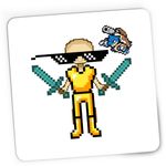 PC, gaming si accesorii - Periferice PC - Mousepad - Mousepad Gaming ThugLife Minecraft Gold Skin, 21x19 cm - Infinity.ro