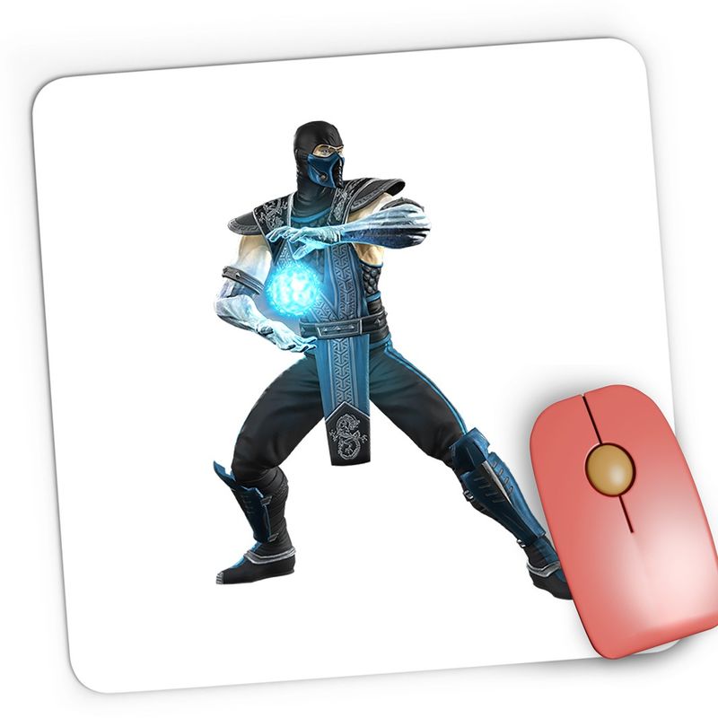 PC, gaming si accesorii - Periferice PC - Mousepad - Mousepad Gaming Mortal Kombat Blue Magic Gamer World, 21x19 cm - Infinity.ro