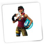 PC, gaming si accesorii - Periferice PC - Mousepad - Mousepad Gaming Bullseye Fortnite VBucks, 21x19 cm - Infinity.ro