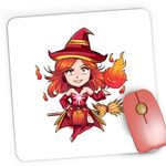 PC, gaming si accesorii - Periferice PC - Mousepad - Mousepad Gaming Dota 2 Lina Slayer Hero Fan Art Chibi, 21x19 cm - Infinity.ro