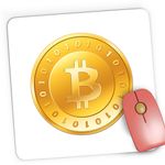 PC, gaming si accesorii - Periferice PC - Mousepad - Mousepad Gaming Bitcoins Crypto Blockchain, 21x19 cm - Infinity.ro