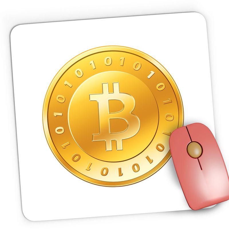 PC, gaming si accesorii - Periferice PC - Mousepad - Mousepad Gaming Bitcoins Crypto Blockchain, 21x19 cm - Infinity.ro