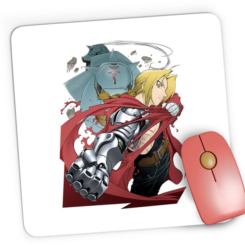 PC, gaming si accesorii - Periferice PC - Mousepad - Mousepad Gaming Fullmetal Alchemist Steampunk Fantasy, 21x19 cm - Infinity.ro