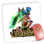 PC, gaming si accesorii - Periferice PC - Mousepad - Mousepad Gaming Riven LoL League of Legends Rebel Hacker, 21x19 cm - Infinity.ro