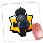 PC, gaming si accesorii - Periferice PC - Mousepad - Mousepad Gaming Brawlers Crow Brawl Stars, 21x19 cm - Infinity.ro