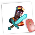 PC, gaming si accesorii - Periferice PC - Mousepad - Mousepad Gaming Blaze Fortnite Minecraft Diamond Sabie, 21x19 cm - Infinity.ro