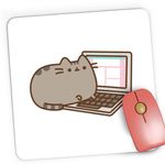 PC, gaming si accesorii - Periferice PC - Mousepad - Mousepad Gaming Pusheen Cat Laptop Plush Valentines Day, 21x19 cm - Infinity.ro