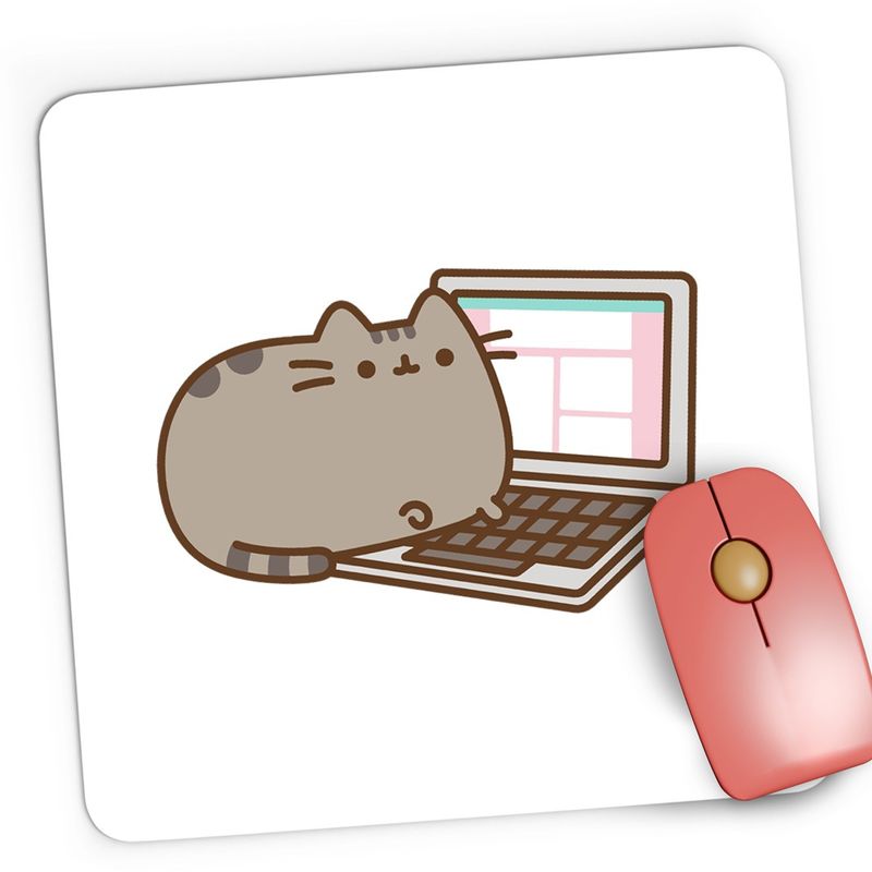 PC, gaming si accesorii - Periferice PC - Mousepad - Mousepad Gaming Pusheen Cat Laptop Plush Valentines Day, 21x19 cm - Infinity.ro