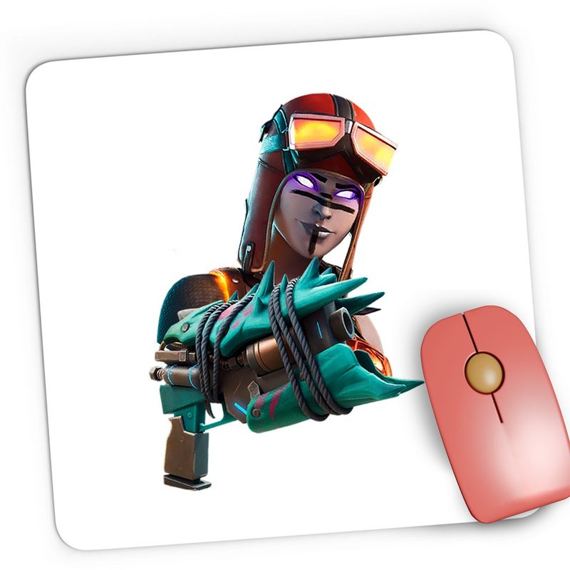 PC, gaming si accesorii - Periferice PC - Mousepad - Mousepad Gaming Blaze Skin Fortnite Epic Pistol, 21x19 cm - Infinity.ro
