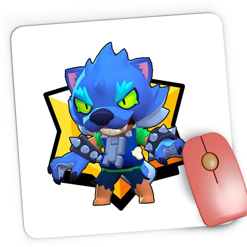 PC, gaming si accesorii - Periferice PC - Mousepad - Mousepad Gaming Lobo Werewolf Brawl Stars, 21x19 cm - Infinity.ro