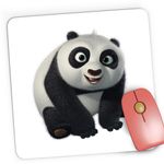 PC, gaming si accesorii - Periferice PC - Mousepad - Mousepad Gaming Kung Fu Panda Bebe Po Bebelus Chibi, 21x19 cm - Infinity.ro