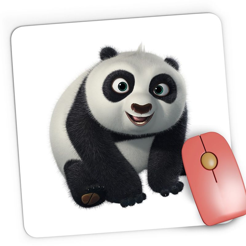 PC, gaming si accesorii - Periferice PC - Mousepad - Mousepad Gaming Kung Fu Panda Bebe Po Bebelus Chibi, 21x19 cm - Infinity.ro