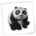 PC, gaming si accesorii - Periferice PC - Mousepad - Mousepad Gaming Kung Fu Panda Bebe Po Bebelus Chibi, 21x19 cm - Infinity.ro