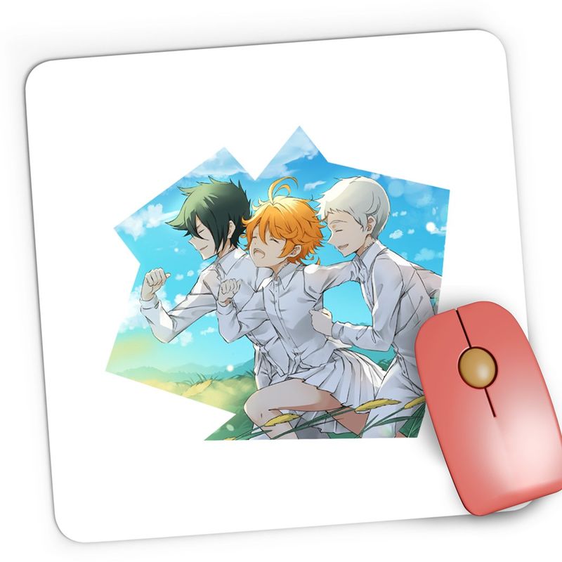 PC, gaming si accesorii - Periferice PC - Mousepad - Mousepad Gaming The Promised Neverland Libertate Evadare Anime, 21x19 cm - Infinity.ro