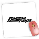 PC, gaming si accesorii - Periferice PC - Mousepad - Mousepad Gaming Danganronpa Logo Game Dark Anime, 21x19 cm - Infinity.ro