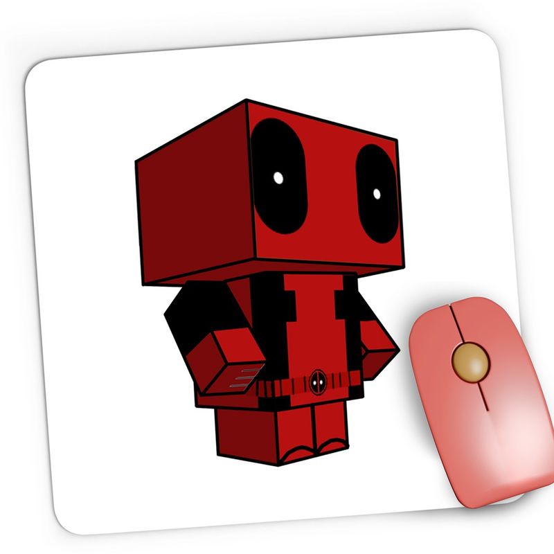 PC, gaming si accesorii - Periferice PC - Mousepad - Mousepad Gaming Deadpool Minecraft Steve Ninja, 21x19 cm - Infinity.ro