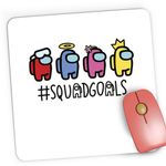 PC, gaming si accesorii - Periferice PC - Mousepad - Mousepad Gaming SquadGoals Among Us, 21x19 cm - Infinity.ro