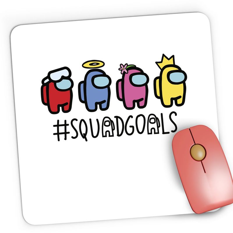 PC, gaming si accesorii - Periferice PC - Mousepad - Mousepad Gaming SquadGoals Among Us, 21x19 cm - Infinity.ro