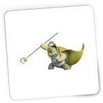PC, gaming si accesorii - Periferice PC - Mousepad - Mousepad Gaming Master Oogway Kung Fu Panda Antrenor Coach, 21x19 cm - Infinity.ro