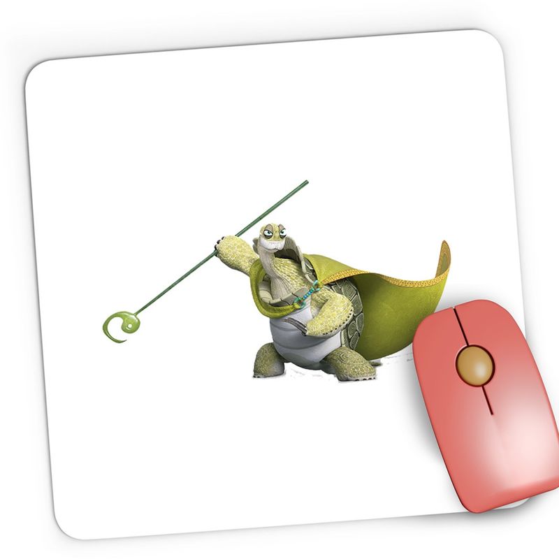 PC, gaming si accesorii - Periferice PC - Mousepad - Mousepad Gaming Master Oogway Kung Fu Panda Antrenor Coach, 21x19 cm - Infinity.ro
