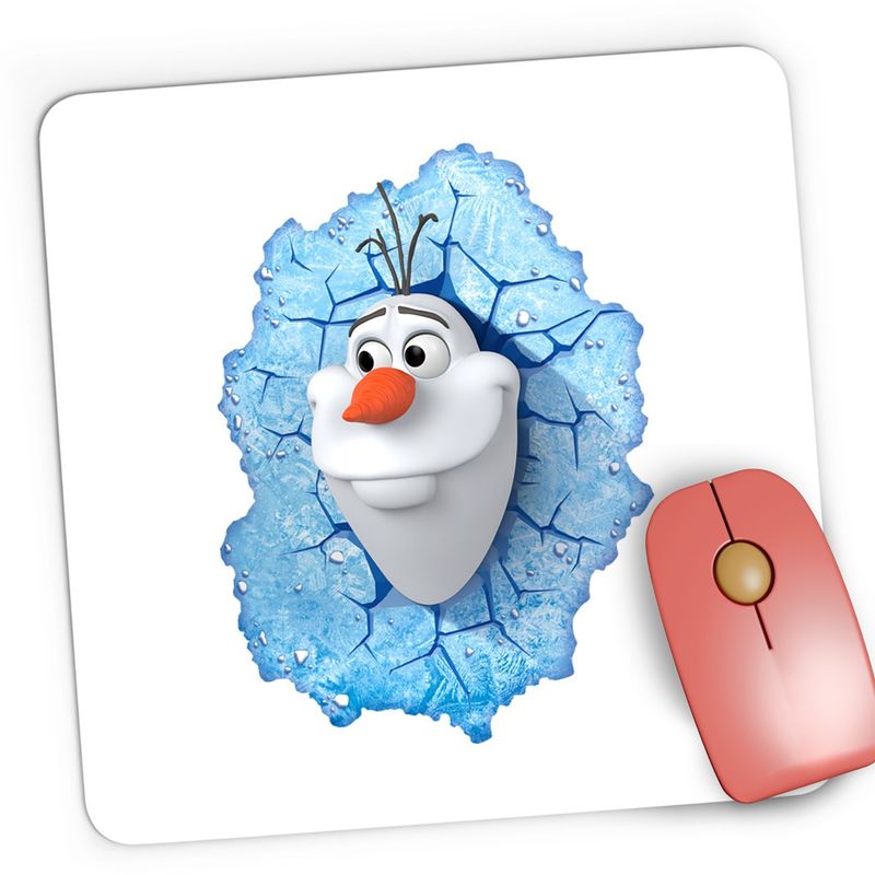 PC, gaming si accesorii - Periferice PC - Mousepad - Mousepad Gaming Disney Elsa Frozen Olaf Om de Zapada, 21x19 cm - Infinity.ro