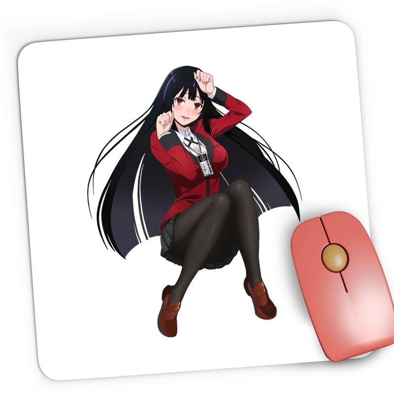 PC, gaming si accesorii - Periferice PC - Mousepad - Mousepad Gaming Yumeko Jabami Kakegurui Gambling Poker, 21x19 cm - Infinity.ro