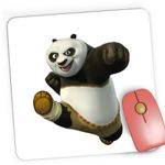 PC, gaming si accesorii - Periferice PC - Mousepad - Mousepad Gaming Kung Fu Panda Bruce Lee Arte Martiale, 21x19 cm - Infinity.ro