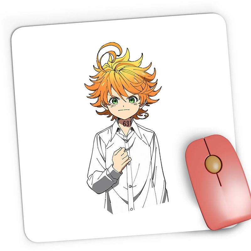 PC, gaming si accesorii - Periferice PC - Mousepad - Mousepad Gaming The Promised Neverland Emma 63194 Orfelinat Anime, 21x19 cm - Infinity.ro