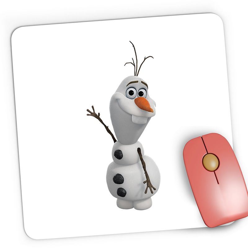 PC, gaming si accesorii - Periferice PC - Mousepad - Mousepad Gaming Om de Zapada Olaf Desene Animate, 21x19 cm - Infinity.ro