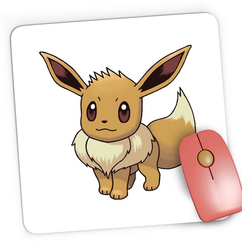 PC, gaming si accesorii - Periferice PC - Mousepad - Mousepad Gaming Pokemon Eevee Plus Card Sword, 21x19 cm - Infinity.ro