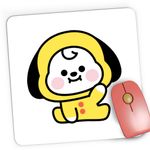 PC, gaming si accesorii - Periferice PC - Mousepad - Mousepad Gaming Bt21 Chimmy BTS Kpop Bebe, 21x19 cm - Infinity.ro