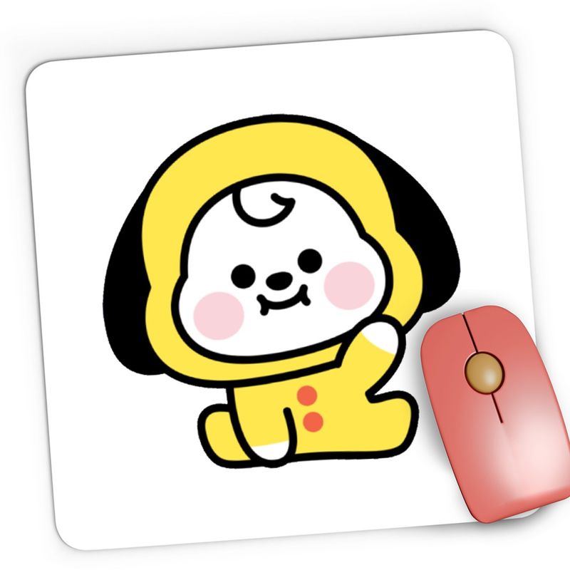PC, gaming si accesorii - Periferice PC - Mousepad - Mousepad Gaming Bt21 Chimmy BTS Kpop Bebe, 21x19 cm - Infinity.ro