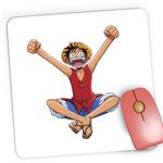 PC, gaming si accesorii - Periferice PC - Mousepad - Mousepad Gaming One Piece Luffy Pirat Vagabond Marinar Anime, 21x19 cm - Infinity.ro
