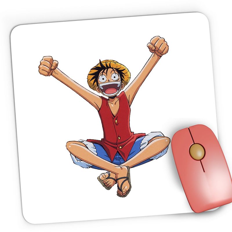 PC, gaming si accesorii - Periferice PC - Mousepad - Mousepad Gaming One Piece Luffy Pirat Vagabond Marinar Anime, 21x19 cm - Infinity.ro