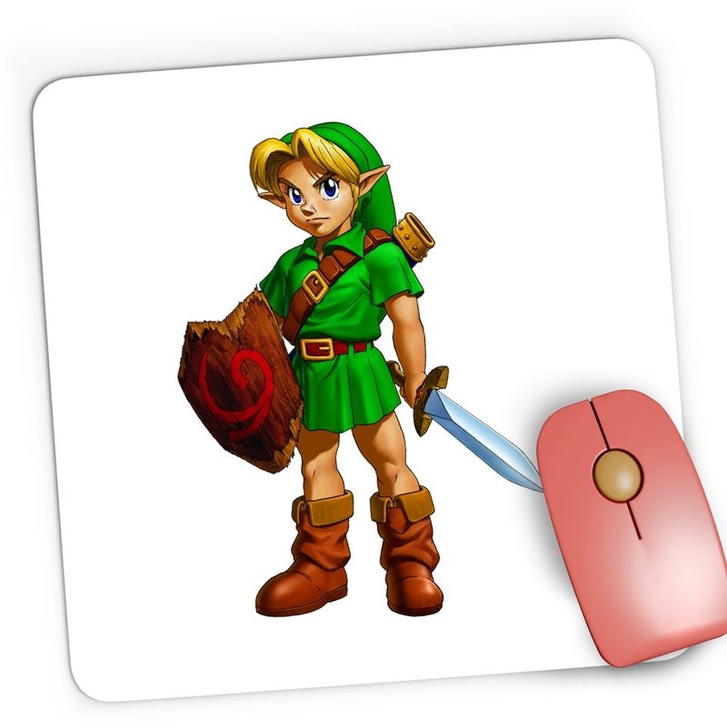 PC, gaming si accesorii - Periferice PC - Mousepad - Mousepad Gaming Legend of Zelda Link Bebe Elf, 21x19 cm - Infinity.ro