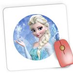 PC, gaming si accesorii - Periferice PC - Mousepad - Mousepad Gaming Disney Elsa Frozen Regatul de Gheata, 21x19 cm - Infinity.ro